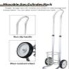 XUCAJING Oxygen Cylinder Stand and Cart for One Bottle, Small Size, Aluminum Alloy view 4
