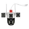UTTASU Outdoor Security Camera, 6K 12MP, Triple-Lens Triple-Screen, PTZ, Auto Tracking, Zoom, Night Vision, Motion Detection, Real-Time Push, 24/7 Home Security view 1