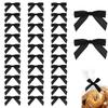 THXFUNAREA 30 Pcs Mini Satin Ribbon Bows (Black) view 1