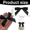 THXFUNAREA 30 Pcs Mini Satin Ribbon Bows (Black) view 2