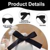 THXFUNAREA 30 Pcs Mini Satin Ribbon Bows (Black) view 4