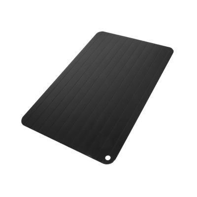 Large Black Aluminum Meat Thawing Tray for Fast Thawing