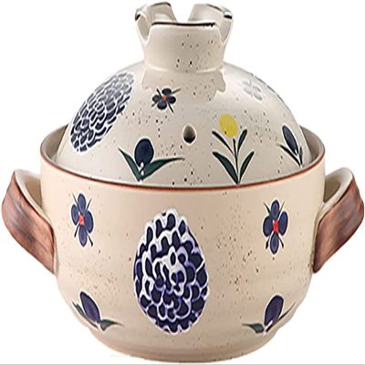 Ceramic Soup Serving Pot with Lid, 1.5 L