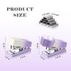 BAYTORY Mini Stapler, Cute and Portable, with 800 24/6 Staples, 2-Pack Gradient Staplers, Purple view 2