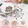 PATIKIL 50-Piece 10 mm Rhinestone Clay Beads, Light Peach AB view 3