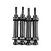 GTVNPOA RC Accessories for Traxxas Mini E-Revo, Mini Summit and Mini Slash 4WD 1/16, 4-Piece Hardened Steel Front and Rear Driveshafts 7151 view 2