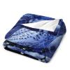 Zltegako Owl Throw Blanket with Moon and Gift Motif view 3