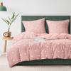 Gezu Pink and White Bedding Set with Red Hearts, 135 x 200 cm view 1