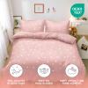 Gezu Pink and White Bedding Set with Red Hearts, 135 x 200 cm view 2