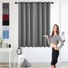 GOUSUN Blackout Curtain 100 x 155 cm, Opaque Curtain with Grommets, Thermal Curtain for Bedrooms, Light Gray view 1