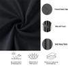 GOUSUN Blackout Curtain 100 x 155 cm, Opaque Curtain with Grommets, Thermal Curtain for Bedrooms, Light Gray view 3