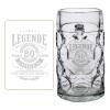 LUXENTU Beer Stein with Engraving, Legend for 80 Years, 1.0 L view 2