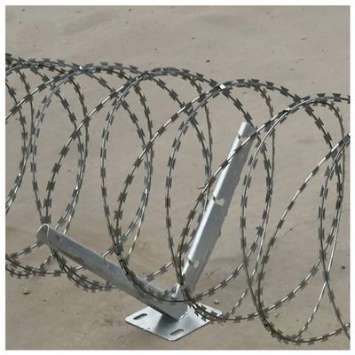 GZHERVICES 1/4 Pair Galvanized V-Shaped Barbed Wire Brackets with Screws (1 Pair)