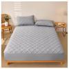 Quilted Mattress Protector, Cooling Breathable Fitted Cover, Dark Gray, 200 x 220 cm / 79 x 87 in view 1
