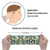 Black Lily Pad Print Stretch Athletic Sweatband for Men and Women view 4