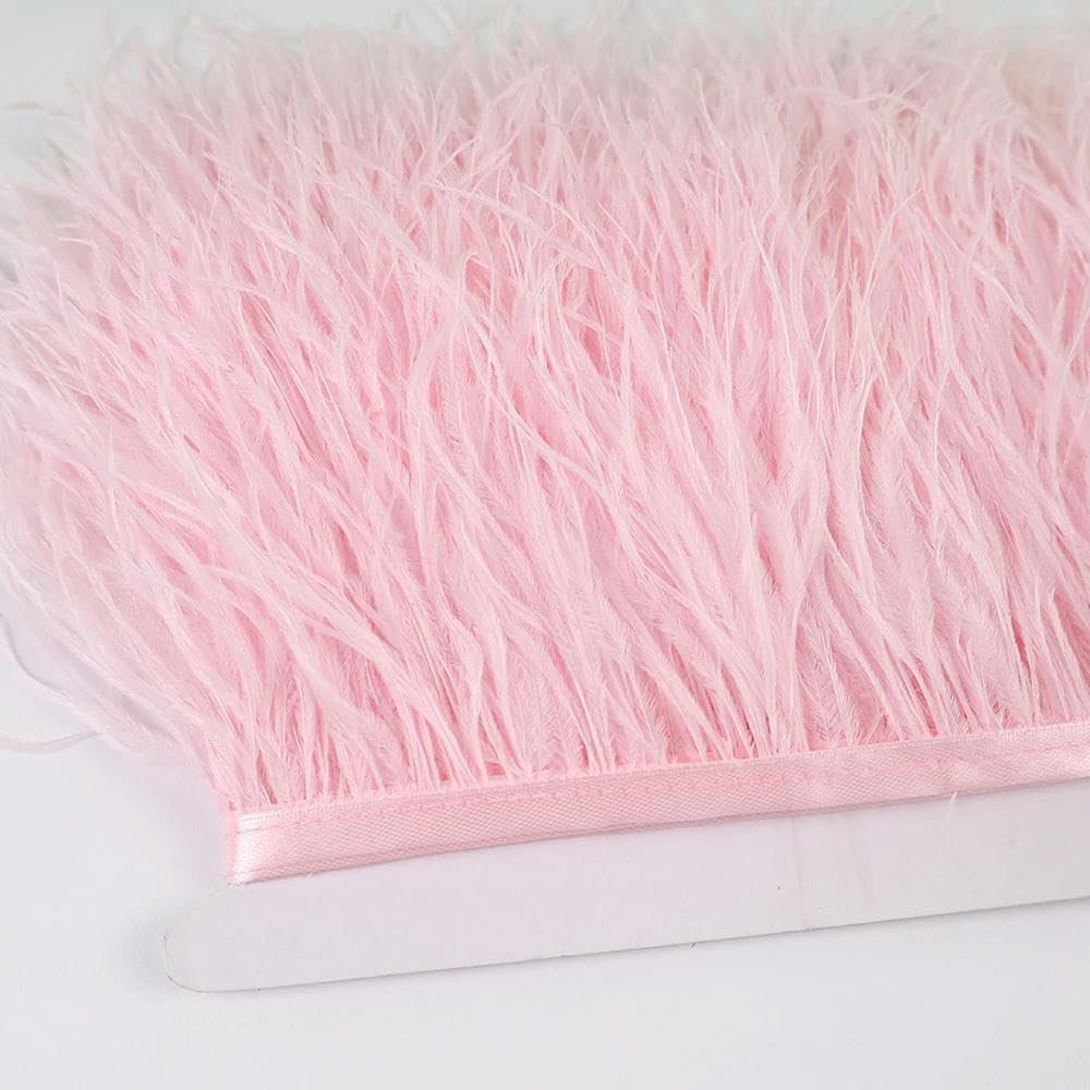 ROCILB 10–15 cm, 6 m Ostrich Feather Trim for Sewing