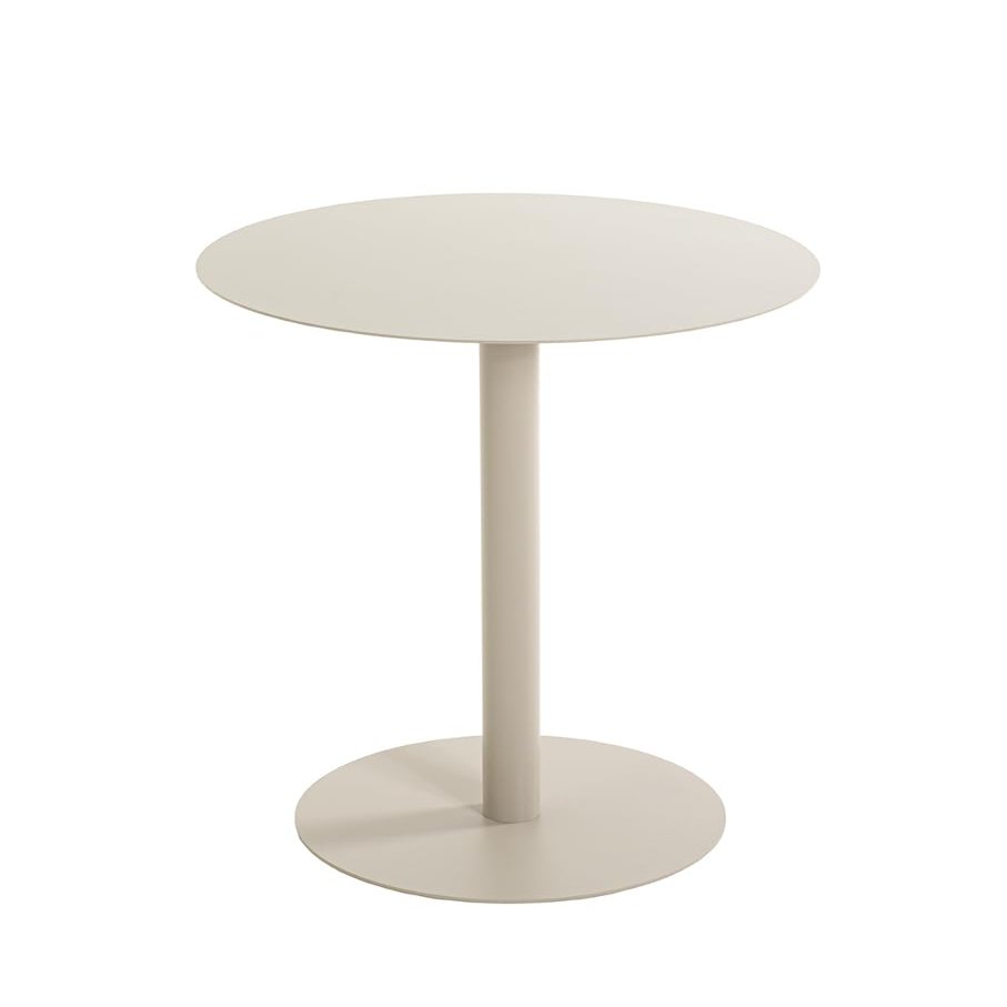 HAKU Round Side Table, Cashmere Gray Metal, H 50 x Ø 40 cm