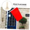 Sosoport 2-Pack Streetlight Flagpole Racks, Outdoor Flag Holders, 180° Adjustable view 4
