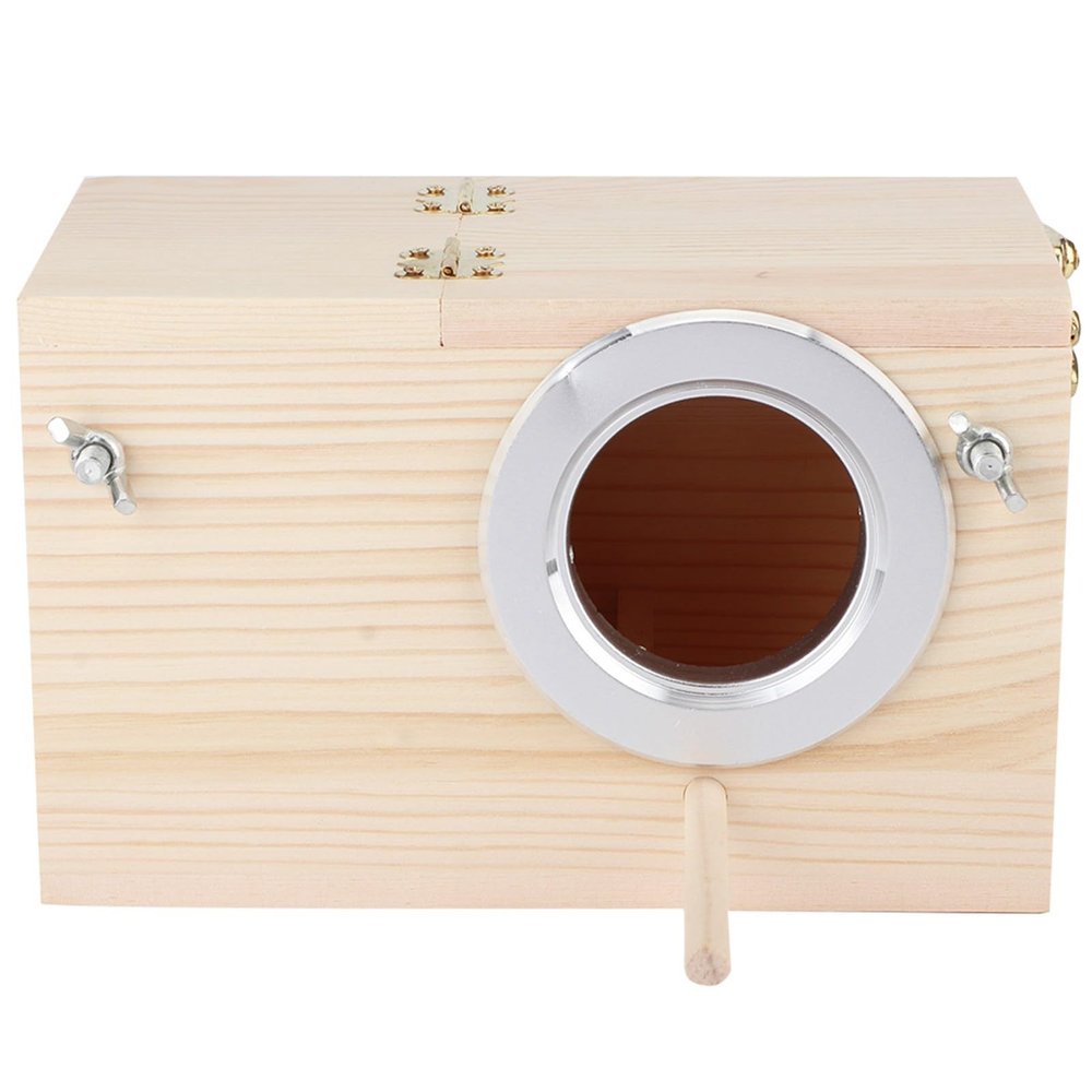 12 × 12 × 19.5 cm Wooden Bird Breeding Box