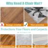 Rectangular Chair Mat for Hard Floors and Carpets, 100 x 140 cm view 4