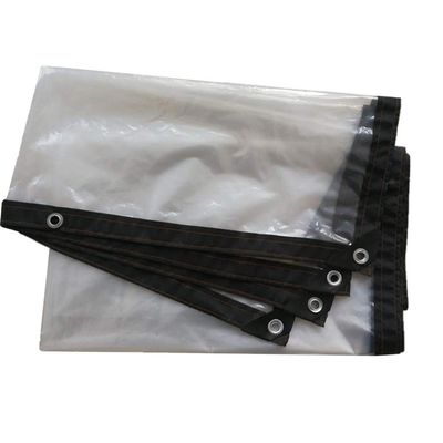 Thick Perforated Transparent Plastic Tarp for Flower and Plant Protection, Rainproof Film (Size: 2 x 4 m)