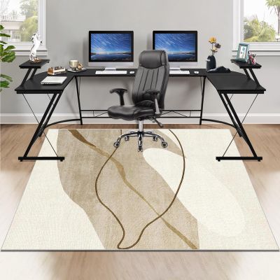Xiaputcr 80 x 120 cm Rectangular Chair Mat for Hard Floors and Carpets