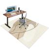 Xiaputcr 80 x 120 cm Rectangular Chair Mat for Hard Floors and Carpets view 2