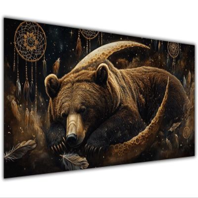 Paint by Numbers for Adults, 20 x 40 cm Dreamcatcher, DIY Painting Kit with Canvas, Brushes and Acrylic Paint, Unframed
