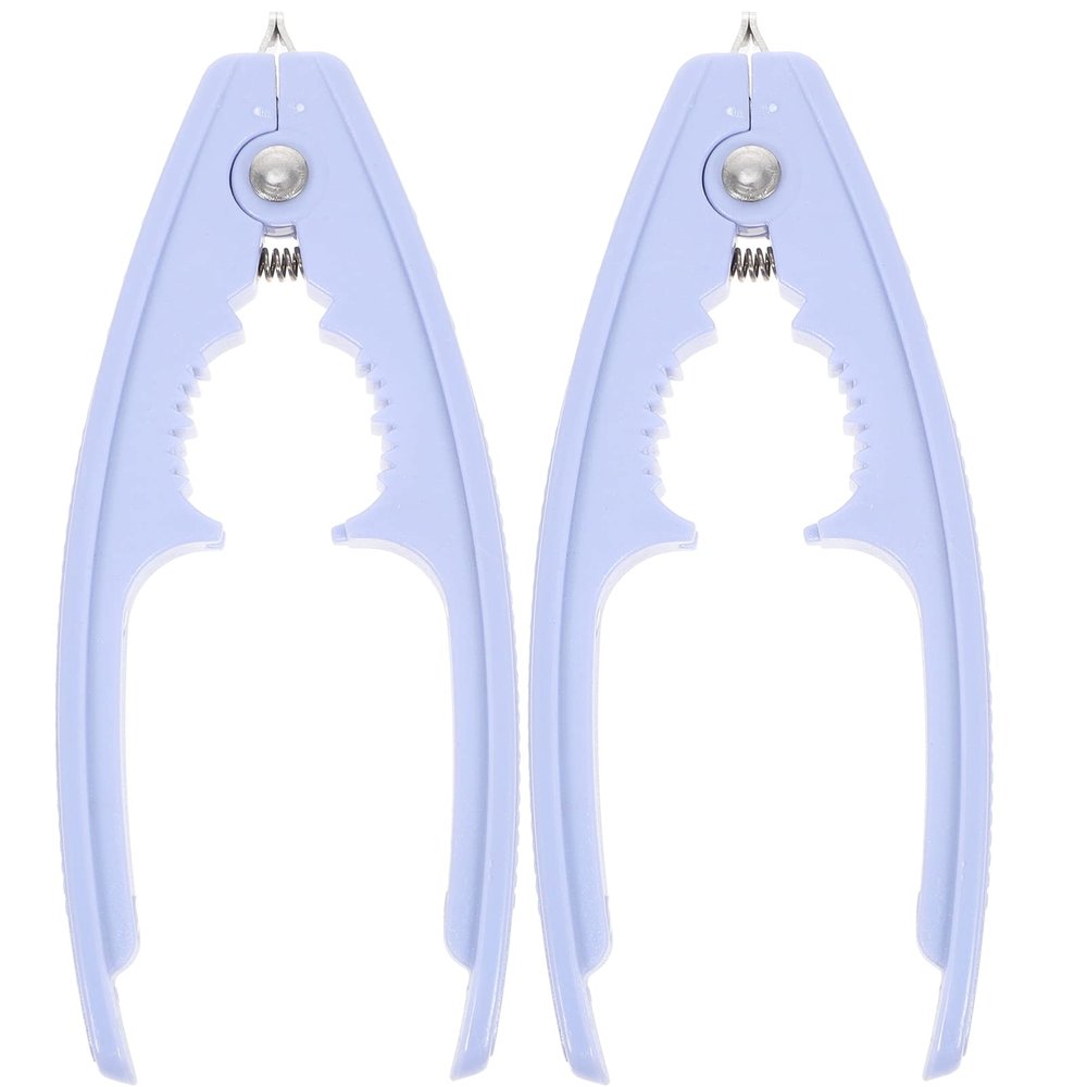 ABOOFAN Non-Slip Plastic Shell Opener Tongs, 2-Piece Set