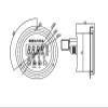 PMZZHUPVR YL-813Z Axial Digital Pressure Switch for Liquid, Oil, Water, Air, Vacuum, and Positive/Negative Pressure (0–100 kPa) view 2