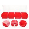 jojofuny 2-Piece Small Plastic Organizer Box with Compartments view 2
