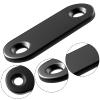 Mbsomnus 20-Piece Black Flat Brackets, 15 x 46 mm, Stainless Steel view 4