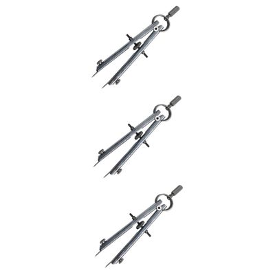 CAXUSD 3-Piece Adjustable Drawing Compass Set for Students, Teachers, and Designers