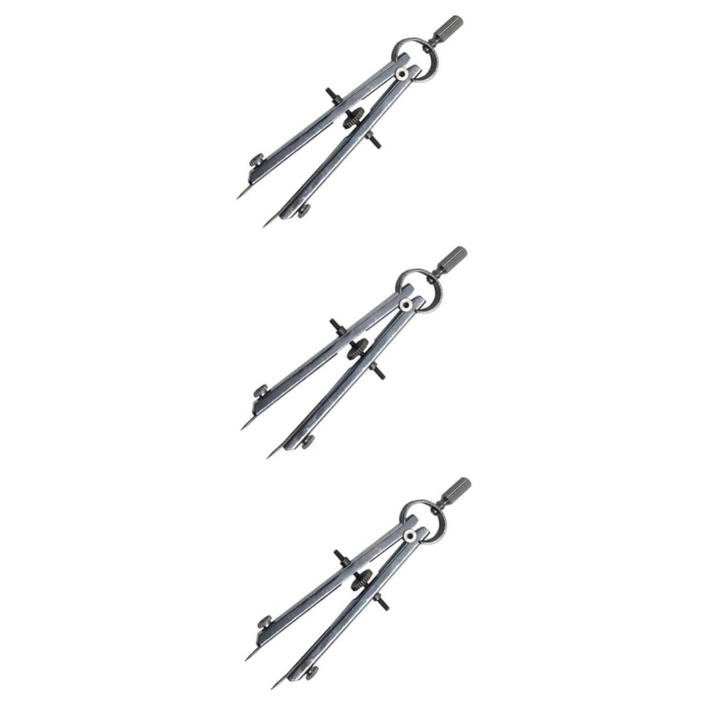 CAXUSD 3-Piece Adjustable Drawing Compass Set for Students, Teachers, and Designers