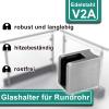 PRIOstahl Glass Clamp, 45 x 45 x 28 mm, for 12 mm Glass view 2