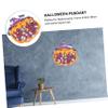 Alipis 6-Piece Halloween Pumpkin Cat LED Pumpkin Light Hanging Decorations, Colorful Felt view 2