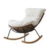 Outdoor Rocking Chair for Patio, Khaki view 1