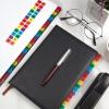 Tofficu 10-Sheet Colorful A–Z Sticky Alphabet Tabs, 26-Letter Self-Adhesive Index Tabs view 3