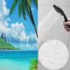 ANALTIRCE Shower Curtain 180 x 180 cm, Nature Beach Palms view 4
