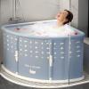 Foldable Adult Bathtub for Hot Baths and Cold Plunges, Gray view 2