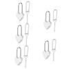 HOMSFOU 5-Piece Heart-Shaped Padlock Set with Keys view 1