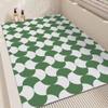 Surwin Non-Slip PVC Loofah Shower Mat, Green, 60 x 120 cm view 1
