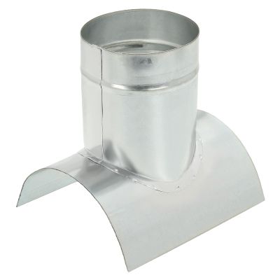 PATIKIL 90-Degree Air Duct Saddle Branch, 5" Duct to 4" Outlet, Round Duct Splitter for Exhaust Fans, Dryers, and HVAC Systems