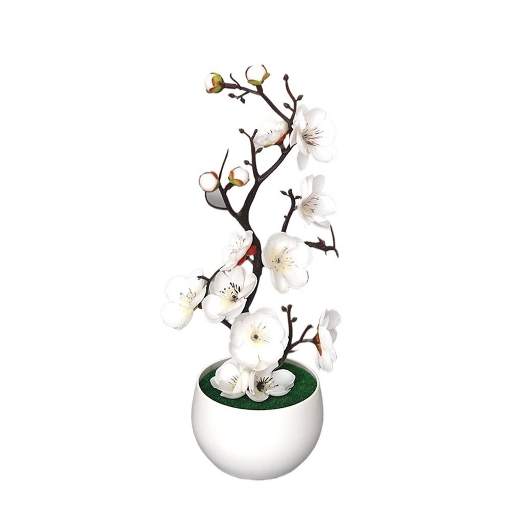 Artificial Bonsai Tree, 30 cm, White