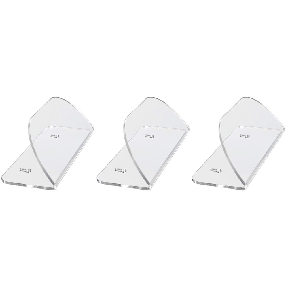 BESPORTBLE 3-Piece Acrylic Skateboard Wall Mount Rack Set