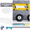 BESPORTBLE 3-Piece Acrylic Skateboard Wall Mount Rack Set view 3
