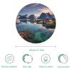 Kitchen Cutting Board with Norway Islands Print view 2