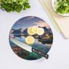 Kitchen Cutting Board with Norway Islands Print view 4