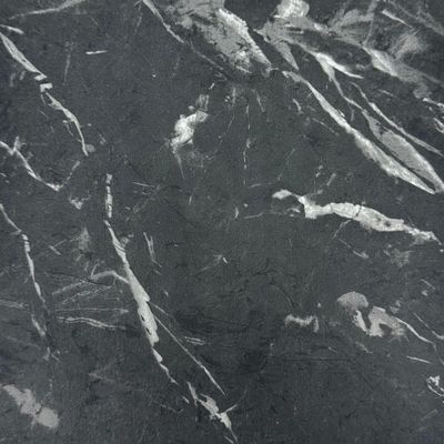 Gruppo Maruccia Durable HPL Tabletop, Waterproof and Scratch-Resistant, for Indoor and Outdoor Use, Black Marble, Square 60 x 60 cm