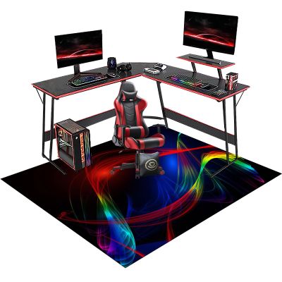 RxiBeFuw Office Chair Mat for Hardwood Floors and Carpets, Anti-Slip, Scratch-Resistant, 140 x 160 cm